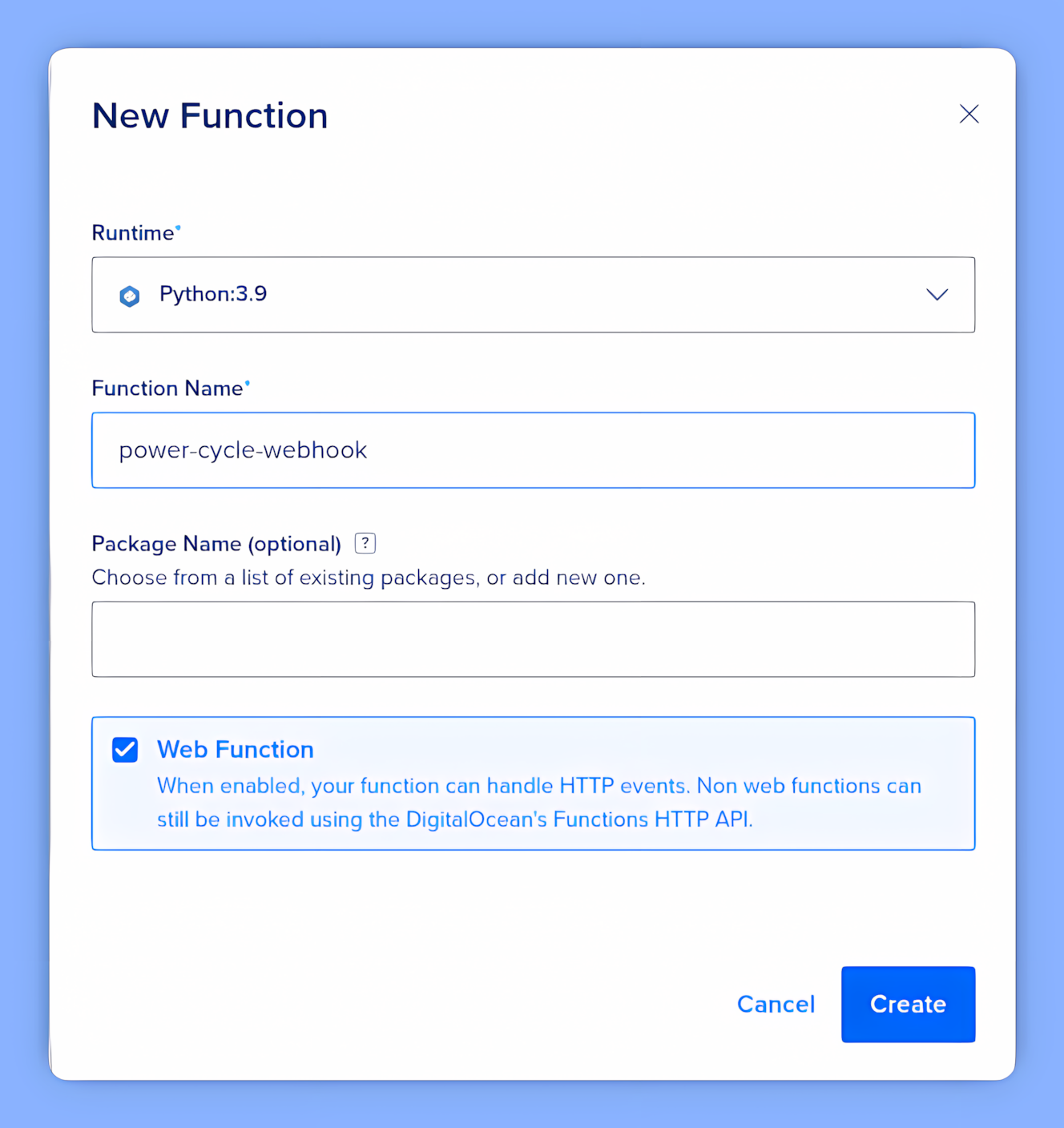 Function options